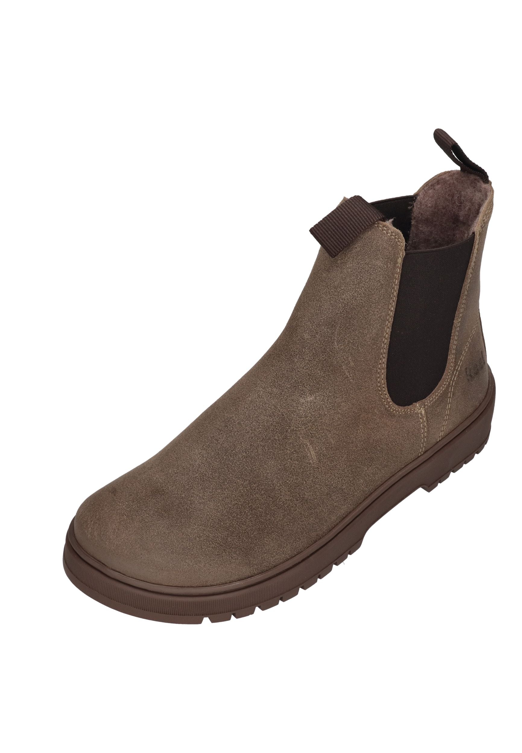 KOEL Damen Barefoot Chelseaboots GAVIEN SUEDE FELT taupe