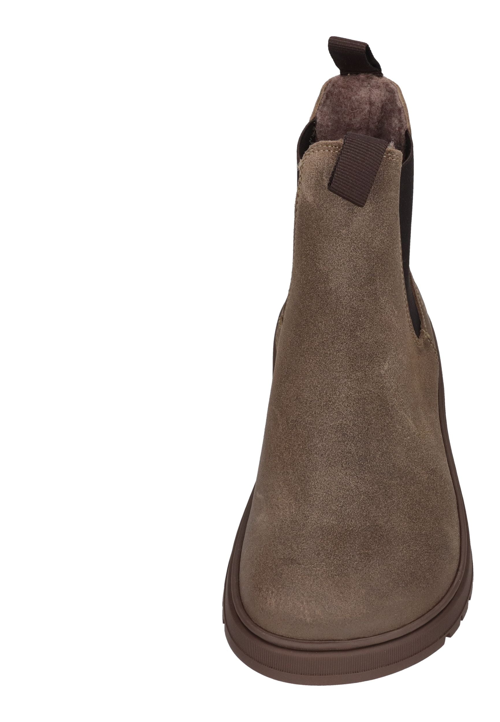 KOEL Damen Barefoot Chelseaboots GAVIEN SUEDE FELT taupe
