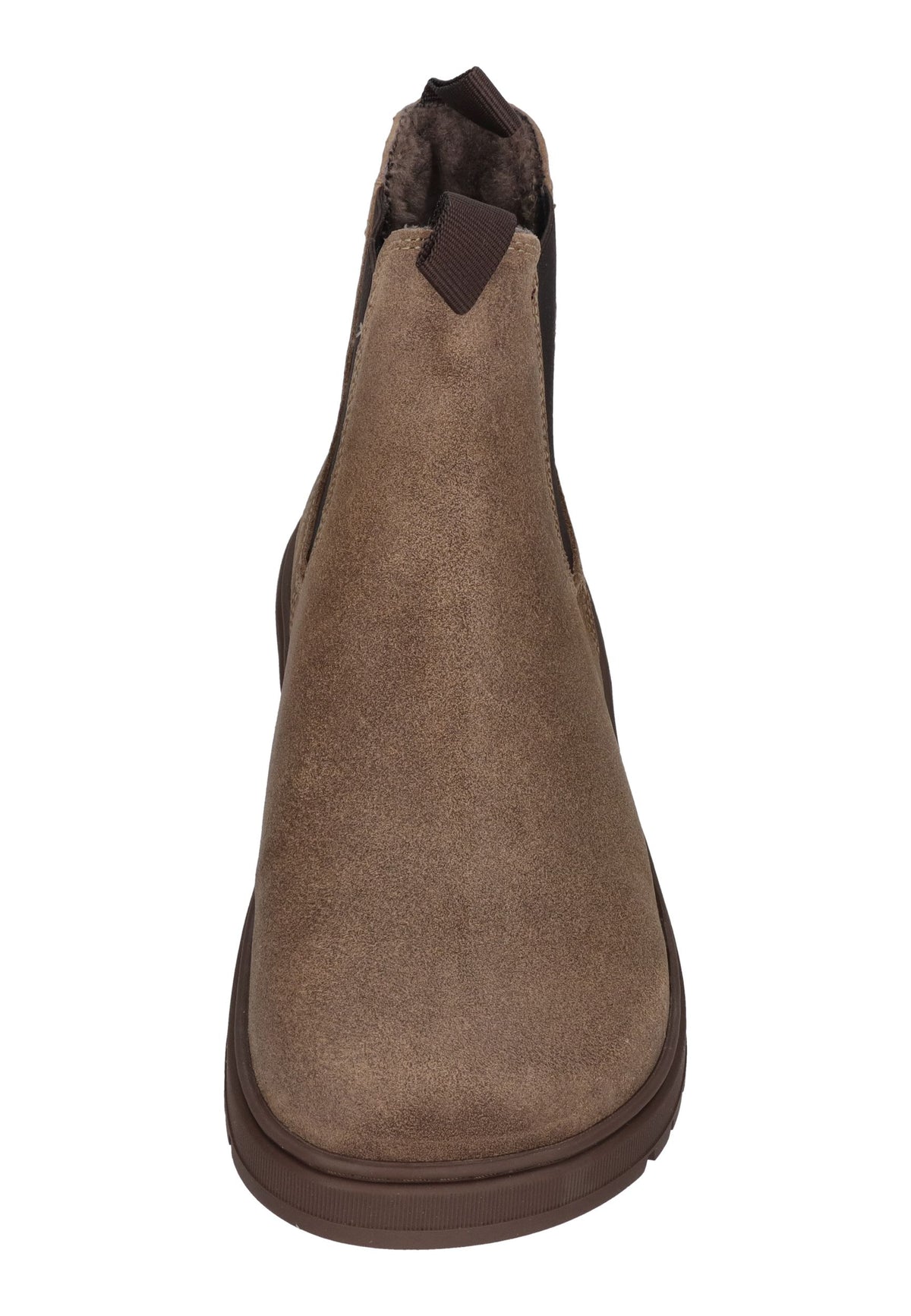 KOEL Damen Barefoot Chelseaboots GAVIEN SUEDE WOOL taupe