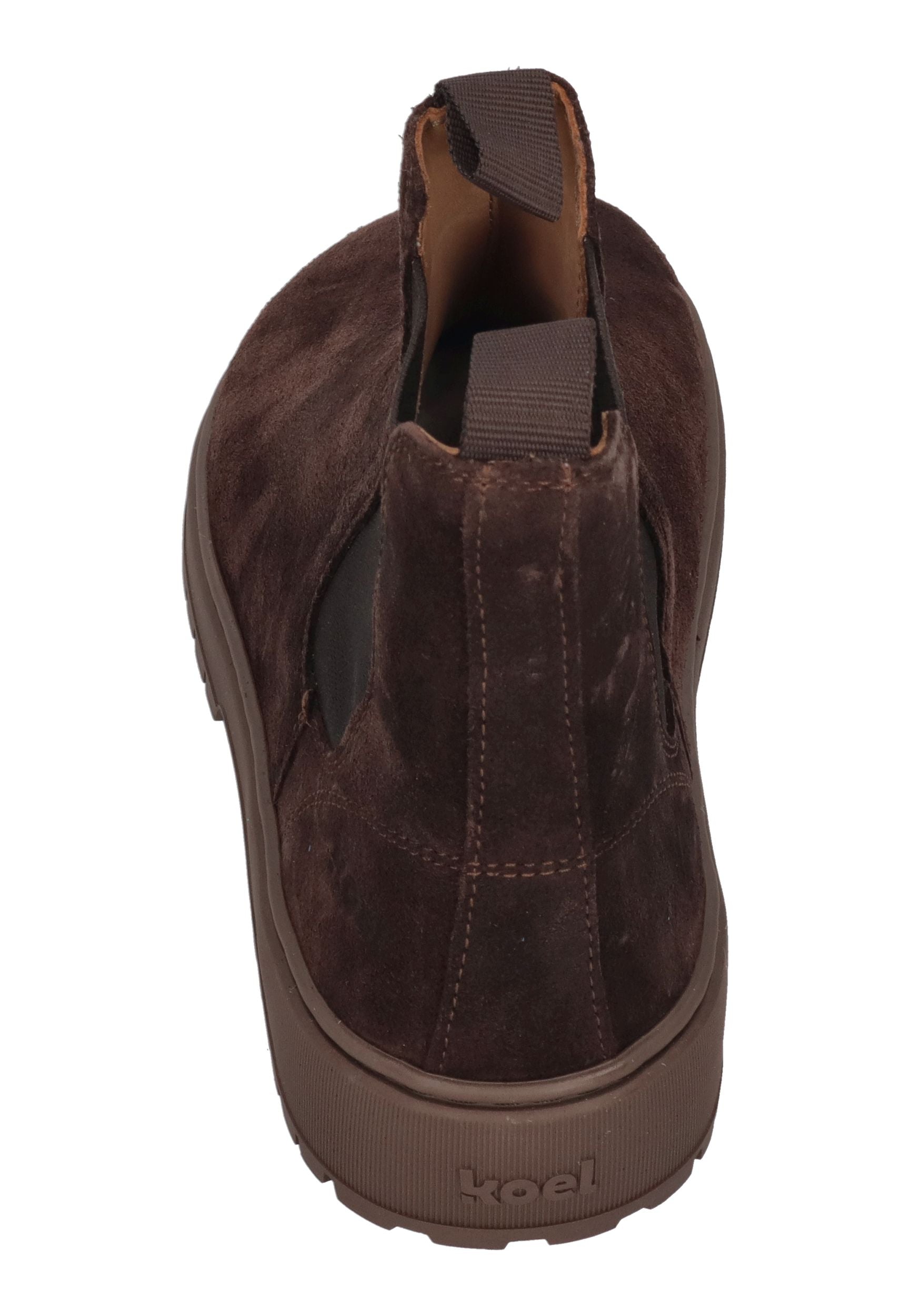 KOEL Damen Barefoot Chelseaboots GAVIEN SUEDE chocolate