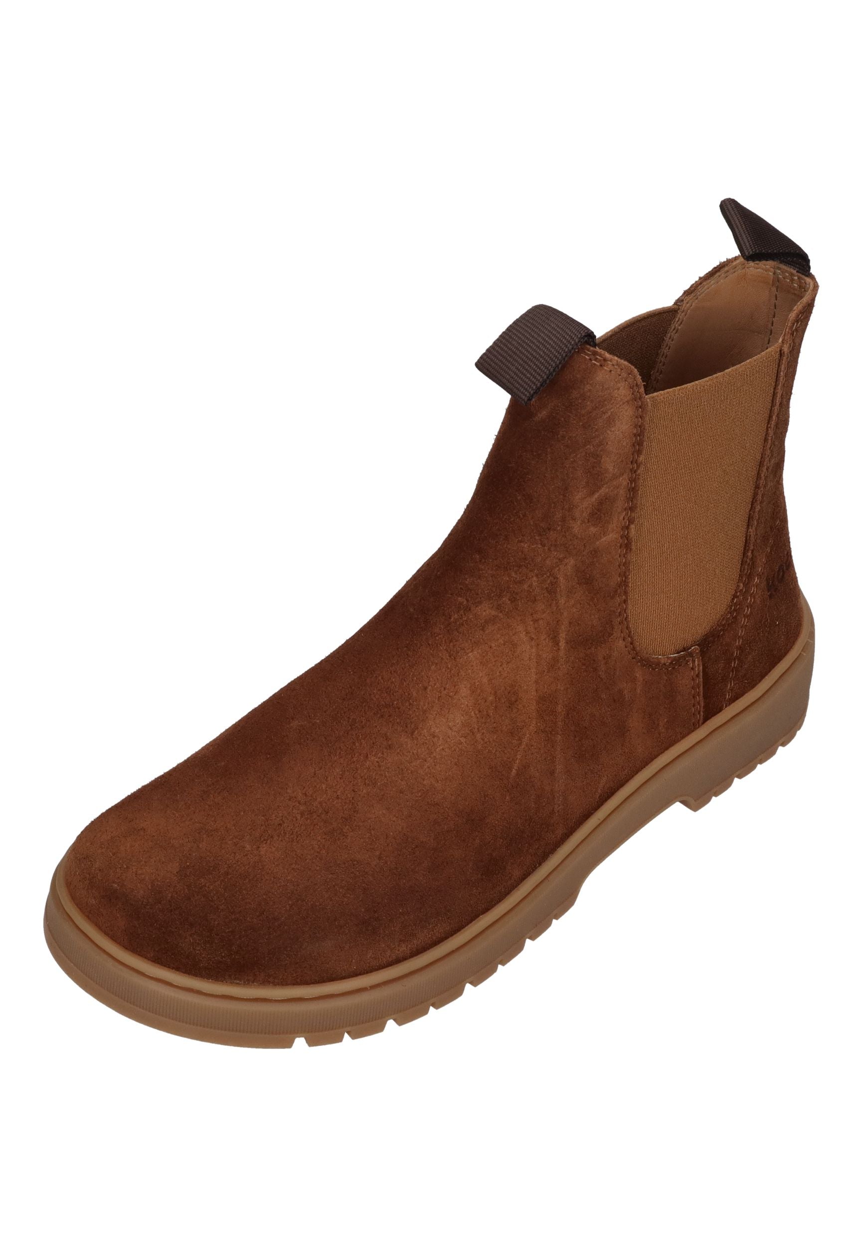 KOEL Damen Barefoot Chelseaboots GAVIEN SUEDE cognac