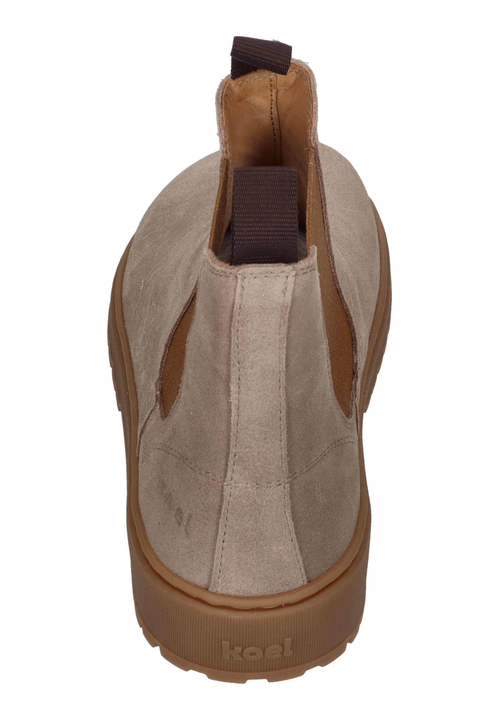 KOEL Damen Barefoot Chelseaboots GAVIEN SUEDE taupe