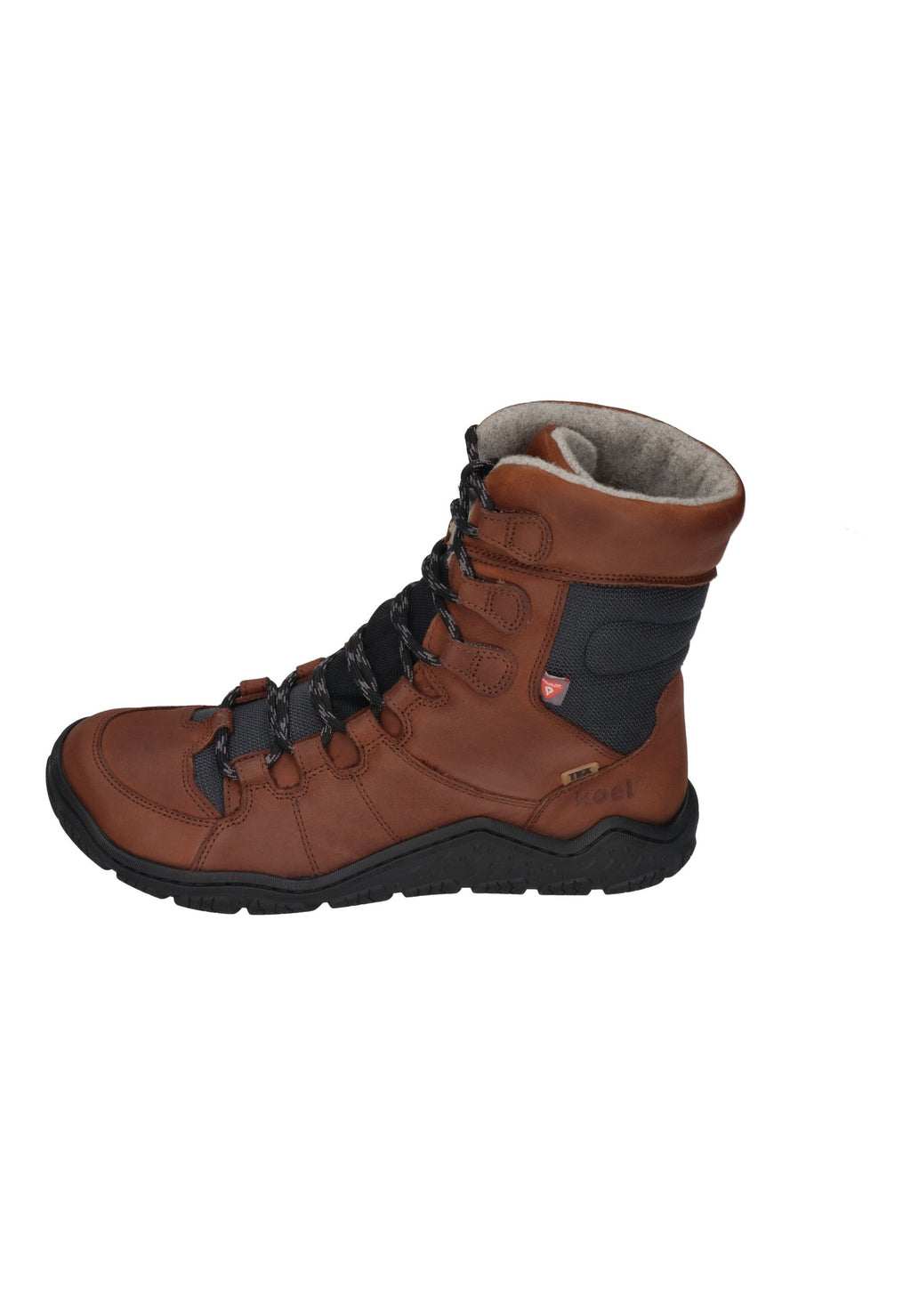 KOEL Damen Barefoot Outdoor Booties RISEA MERINO - chocolate