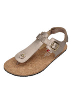 KOEL Damen Barefoot Sandalen ARIANA METALLIC champagne