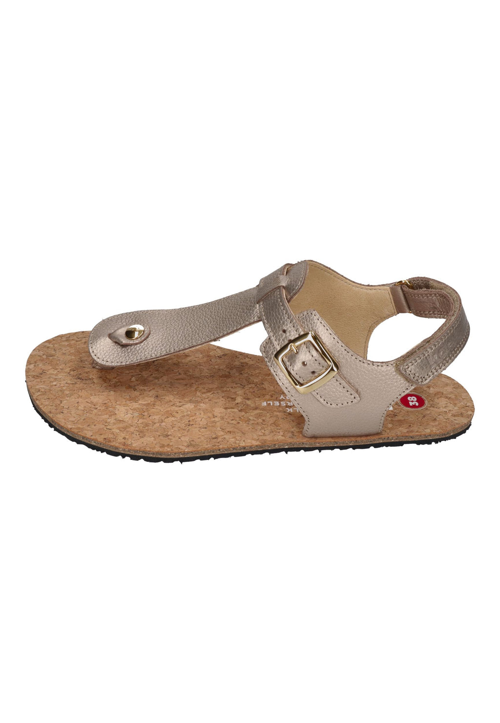 KOEL Damen Barefoot Sandalen ARIANA METALLIC champagne