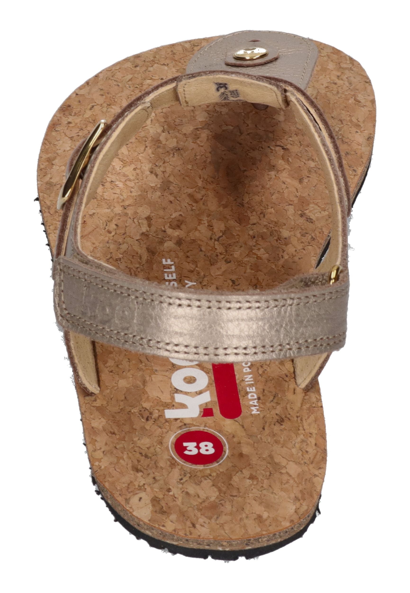 KOEL Damen Barefoot Sandalen ARIANA METALLIC champagne