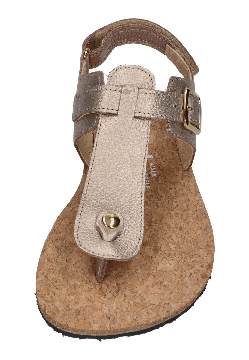 KOEL Damen Barefoot Sandalen ARIANA METALLIC champagne