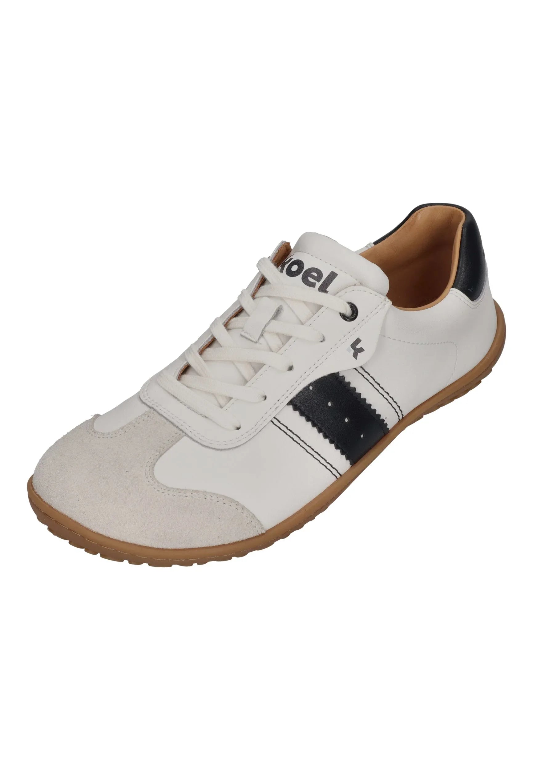 KOEL Damen Barefoot Sneakers ILA NAPA SUEDE 3.0 off white black - Shoedeal