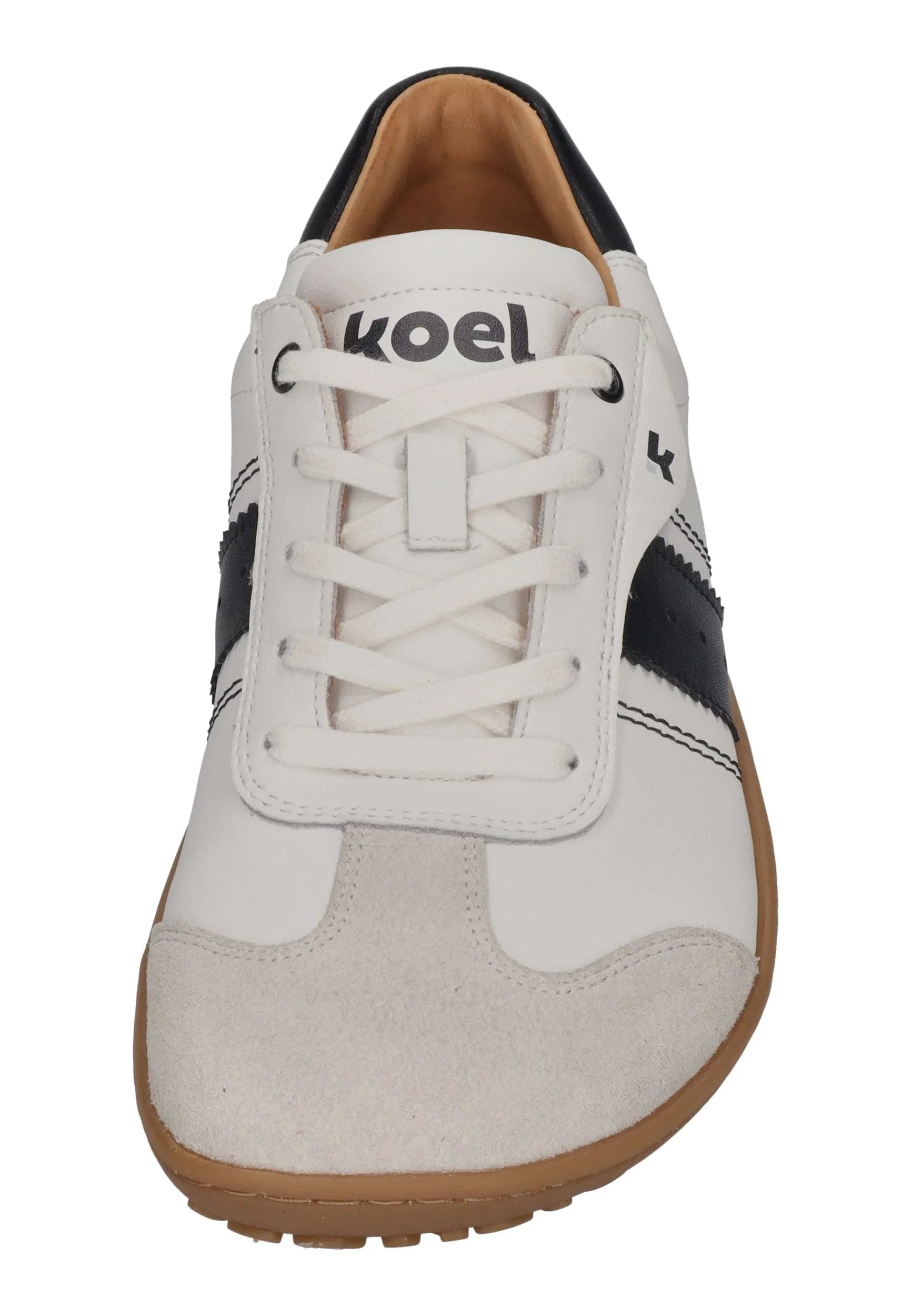 KOEL Damen Barefoot Sneakers ILA NAPA SUEDE 3.0 off white black - Shoedeal