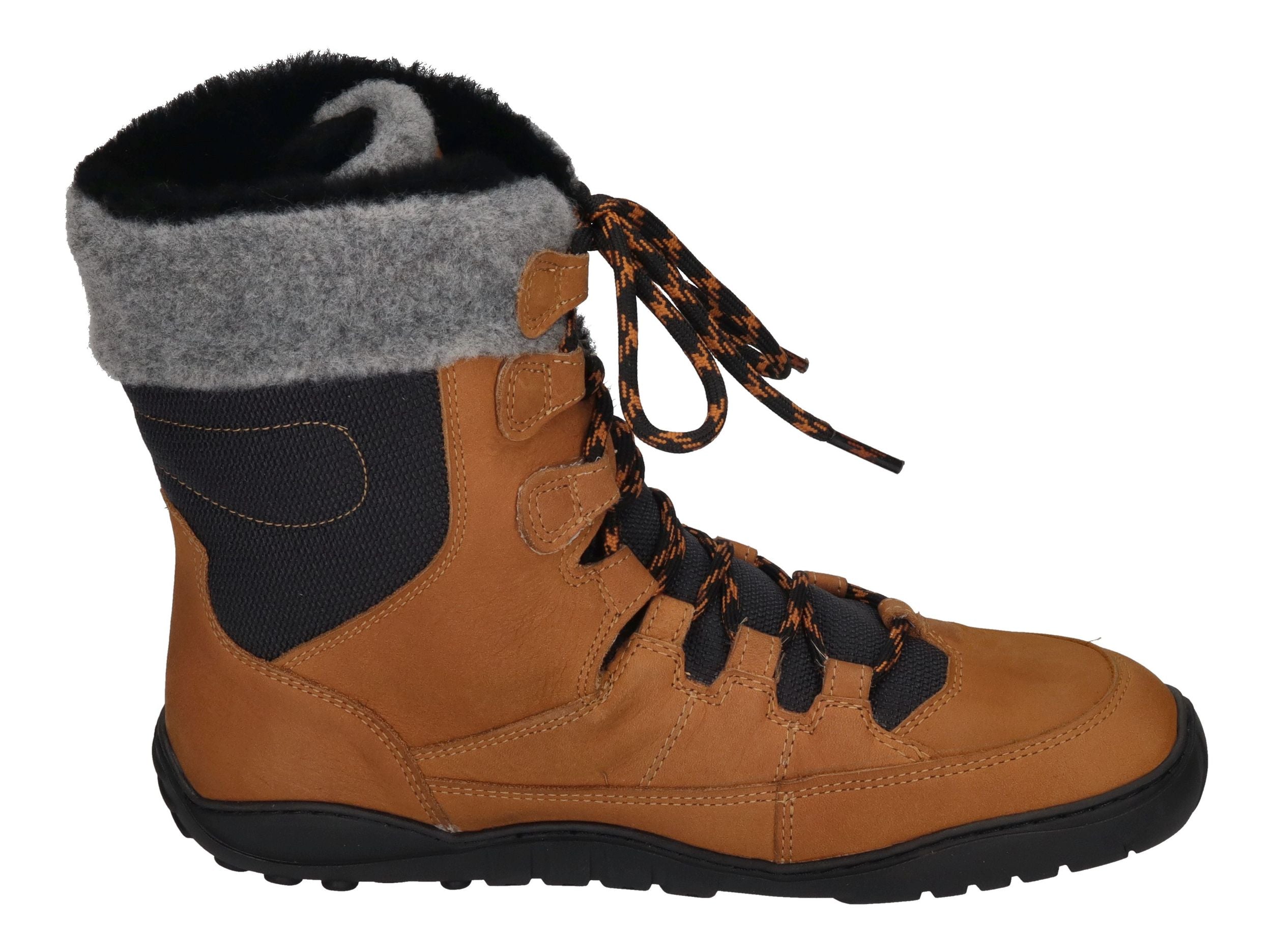 KOEL Damenschuhe Barefoot Stiefel LIAM TEX LAMBSWOOL  - miel