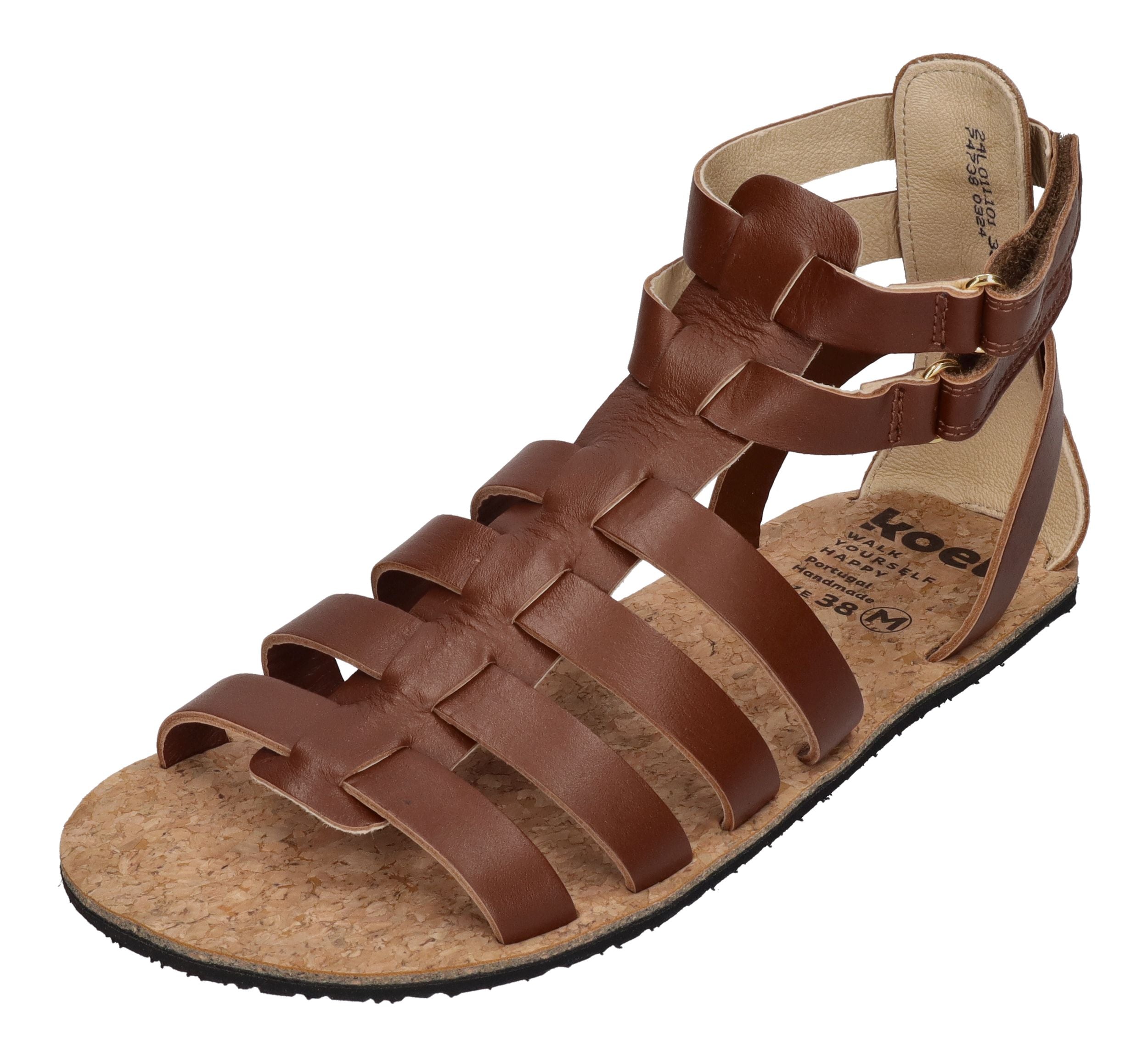KOEL Damen Barfuß Sandale AURELIA NAPPA cognac