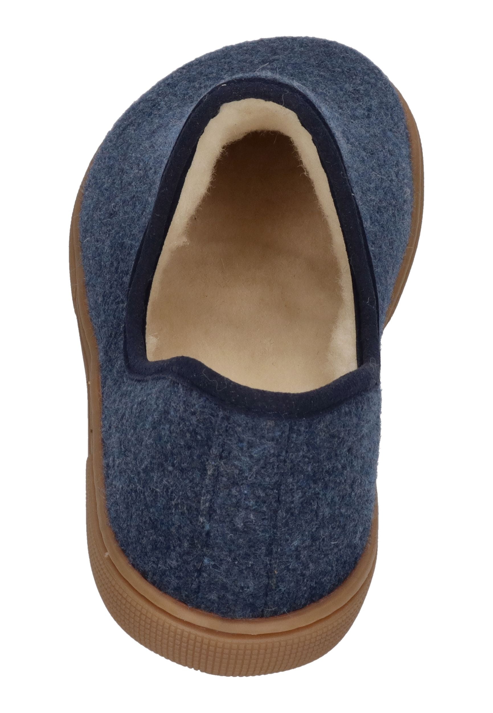 KOEL Damen Barfußschuhe Hausschuhe MERINO - blue