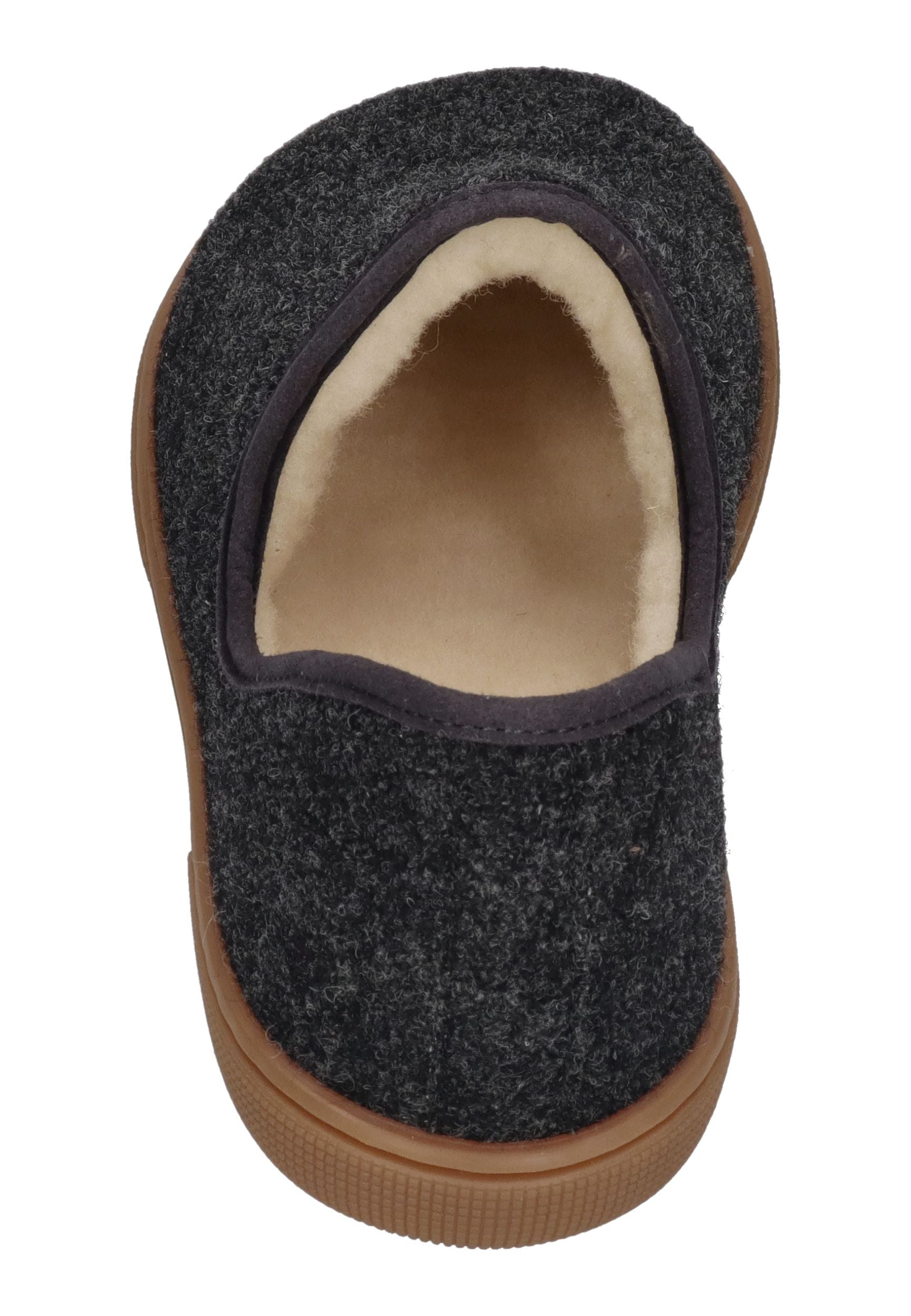 KOEL Damen Barfußschuhe Hausschuhe MERINO - dark grey