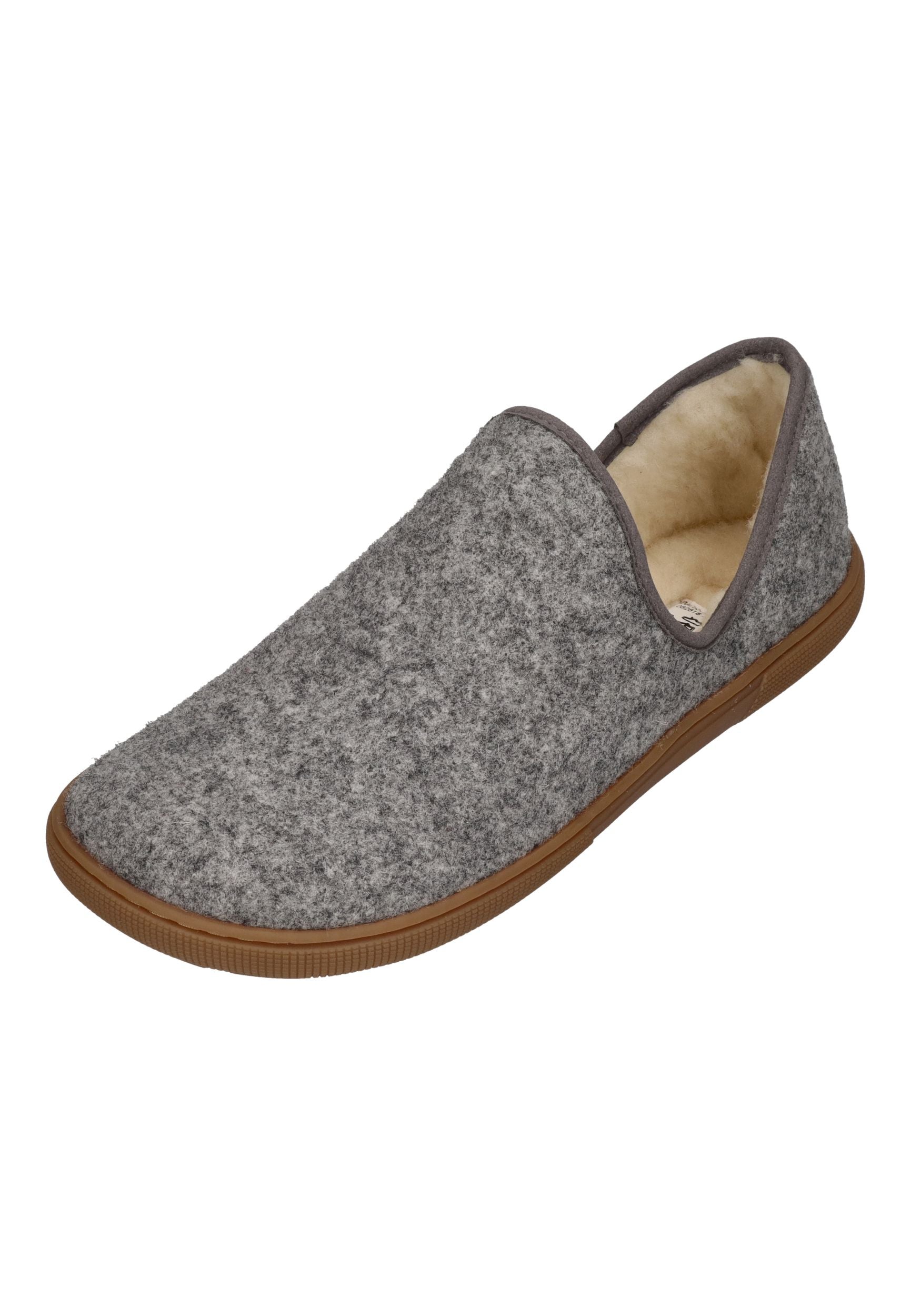 KOEL Damen Barfußschuhe Hausschuhe MERINO - grey