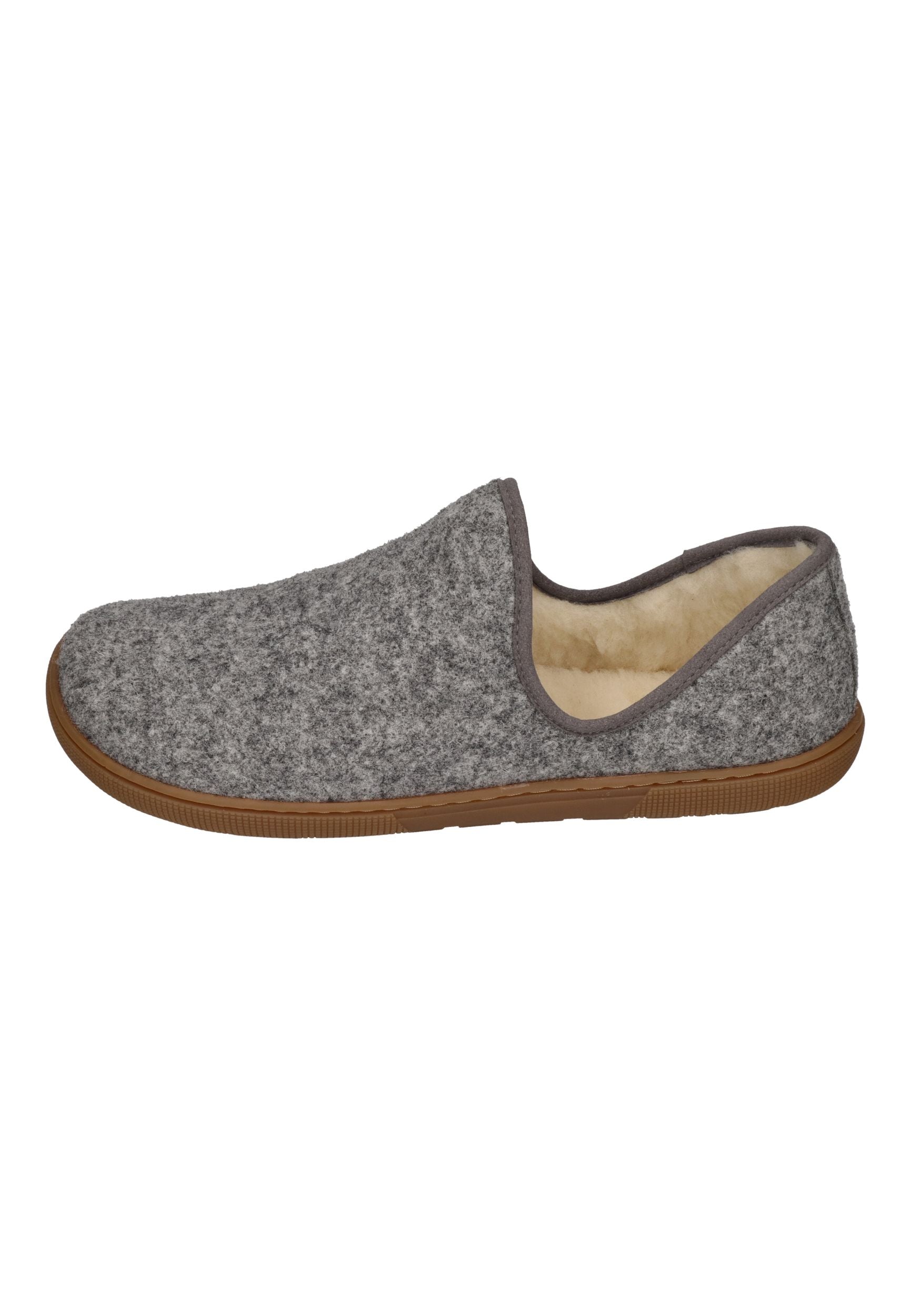 KOEL Damen Barfußschuhe Hausschuhe MERINO - grey