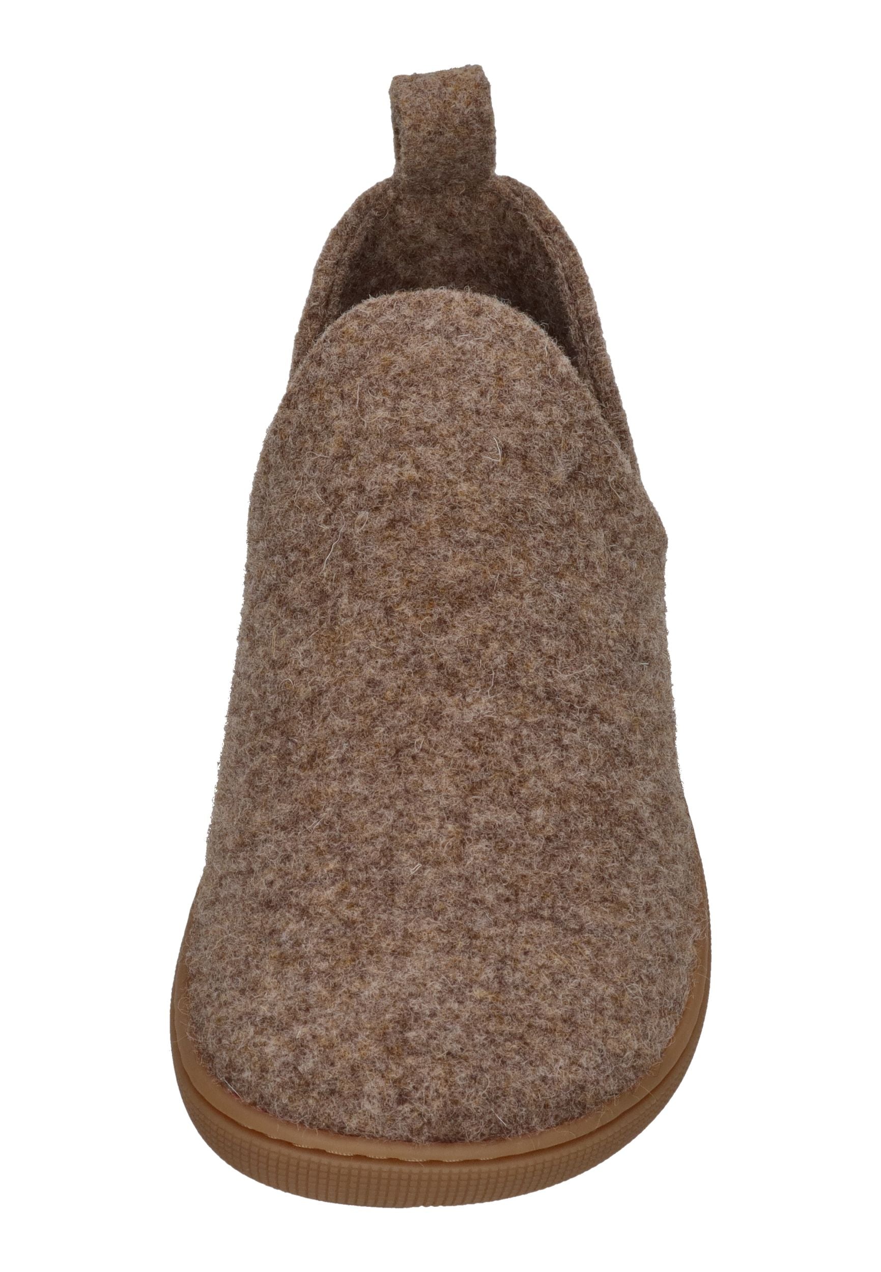 KOEL Damen Barfußschuhe Hausschuhe MERINO - taupe