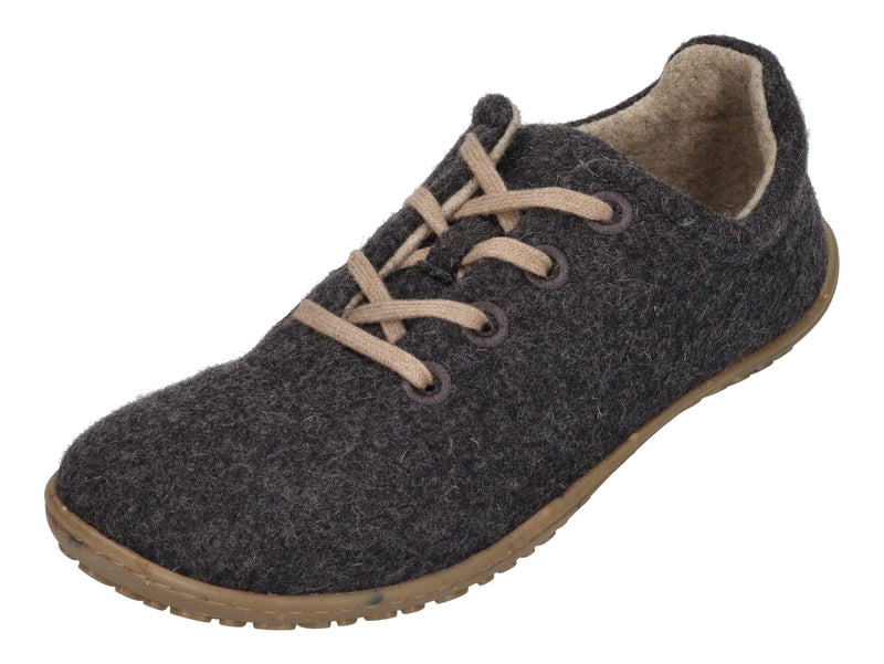 KOEL Unisex Barfußschuhe Sneakers INES ECO MERINO dark grey
