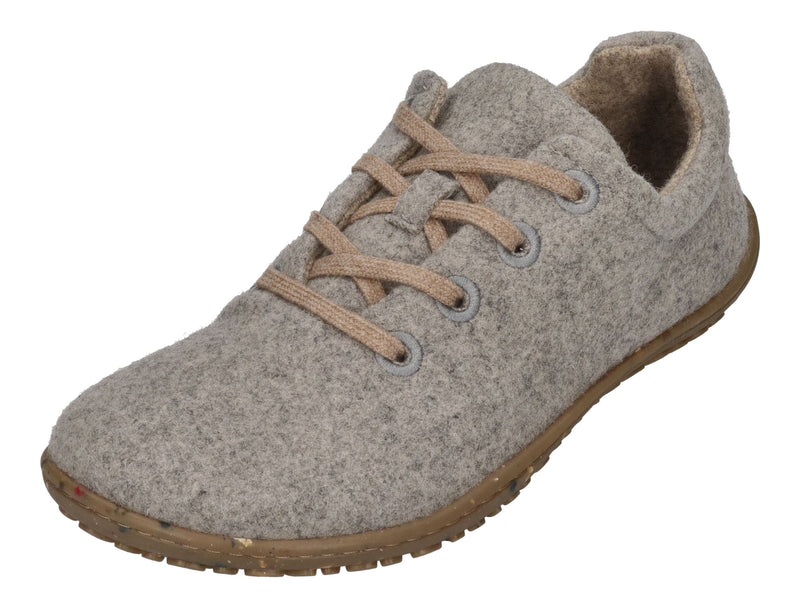 KOEL Damen Barfußschuhe Sneakers INES ECO MERINO light grey