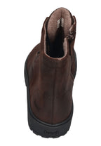 KOEL Damen gefütterte Barefoot Schnürboots GALYON FELT chocolate