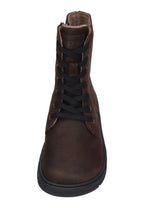 KOEL Damen gefütterte Barefoot Schnürboots GALYON FELT chocolate