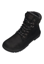 KOEL Damen gefütterte Barefoot Schnürboots GRAVON FELT black