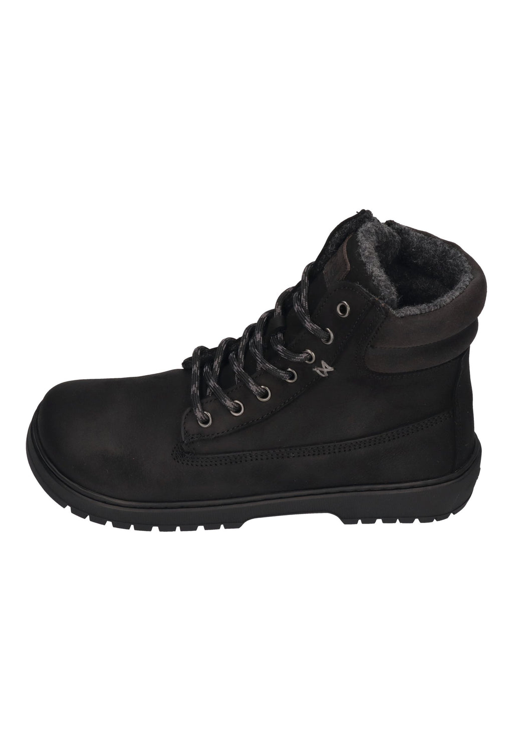 KOEL Damen gefütterte Barefoot Schnürboots GRAVON FELT black