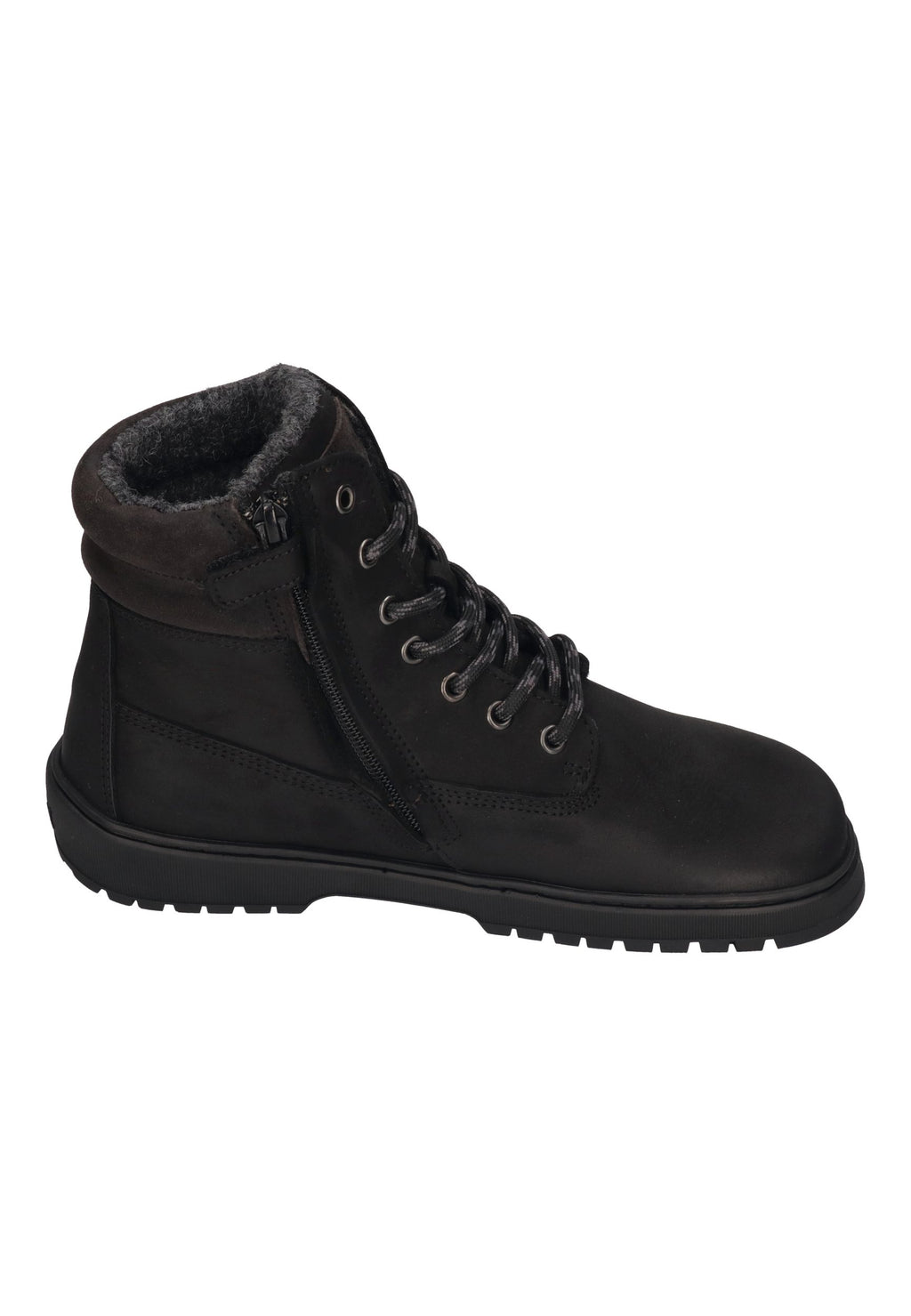 KOEL Damen gefütterte Barefoot Schnürboots GRAVON FELT black