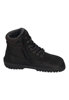 KOEL Damen gefütterte Barefoot Schnürboots GRAVON FELT black