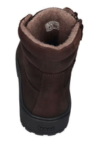 KOEL Damen gefütterte Barefoot Schnürboots GRAVON FELT brown