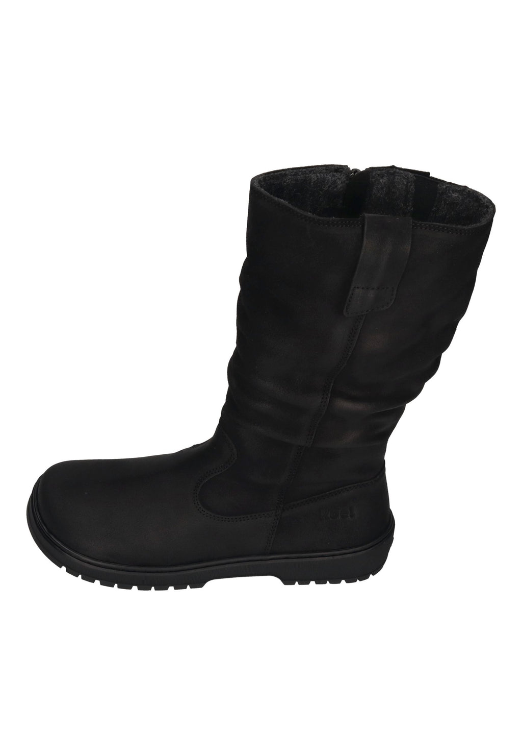 KOEL Damen gefütterte Barefoot Stiefel GLYRA FELT black