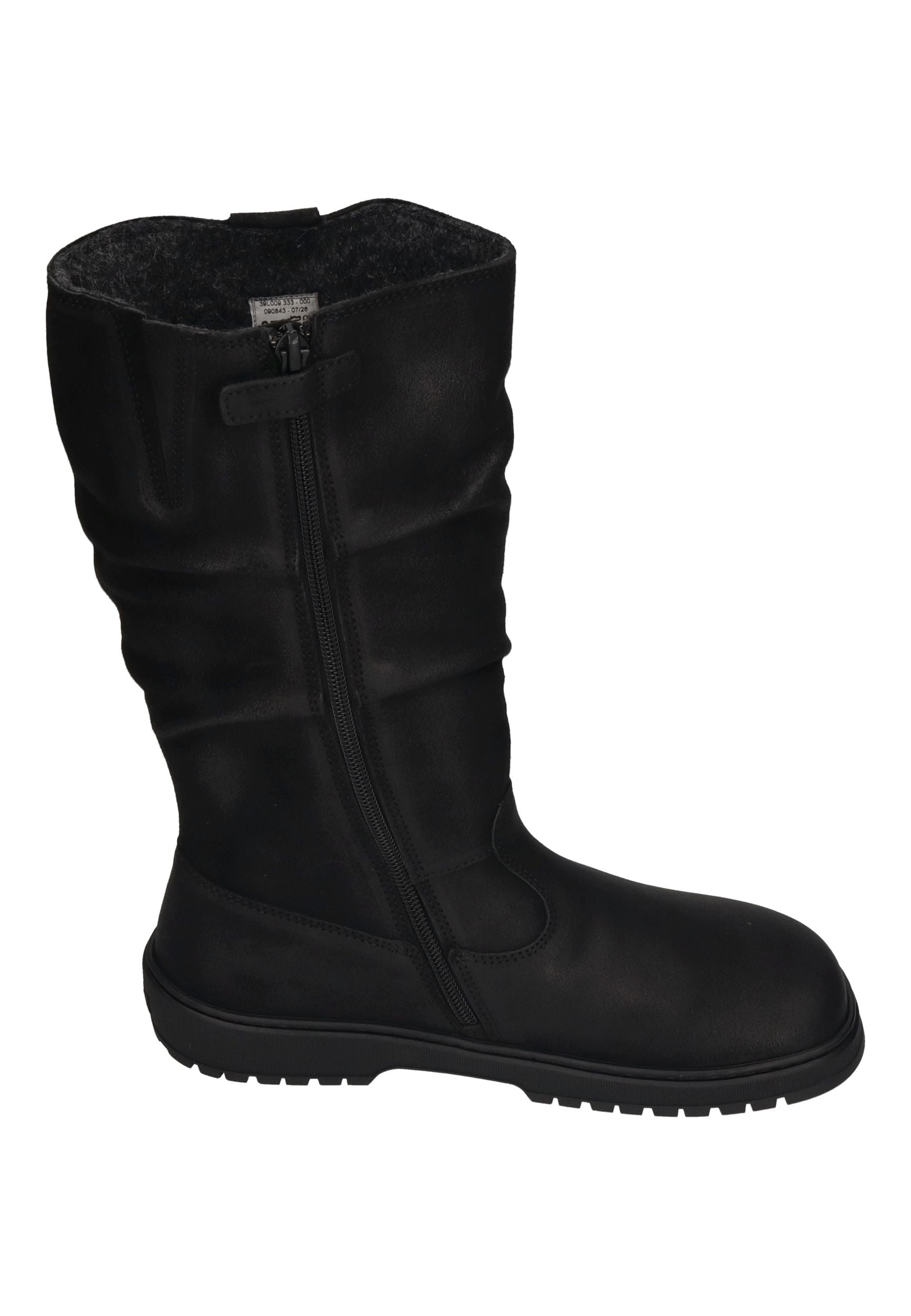 KOEL Damen gefütterte Barefoot Stiefel GLYRA FELT black