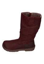 KOEL Damen gefütterte Barefoot Stiefel GLYRA FELT bordo