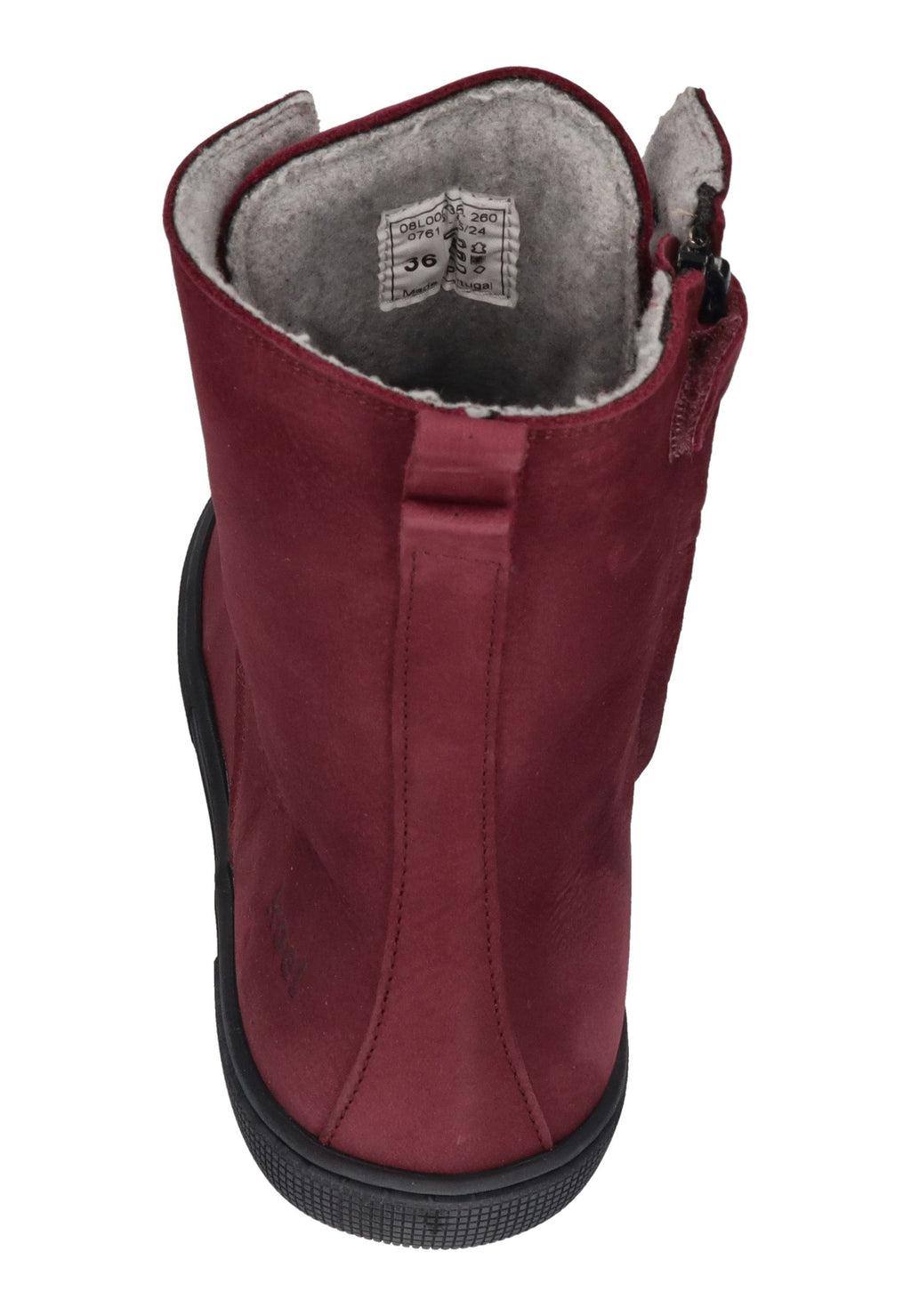 KOEL Damenschuhe Barefoot Booties FARO MERINO bordo