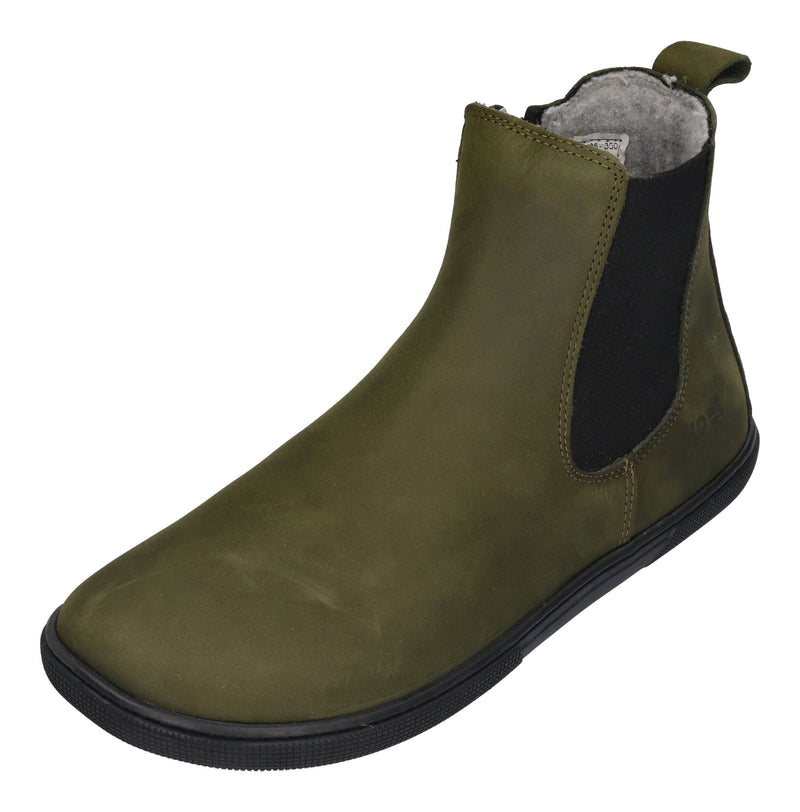 KOEL Damenschuhe - Barefoot Booties FILAS MERINO khaki