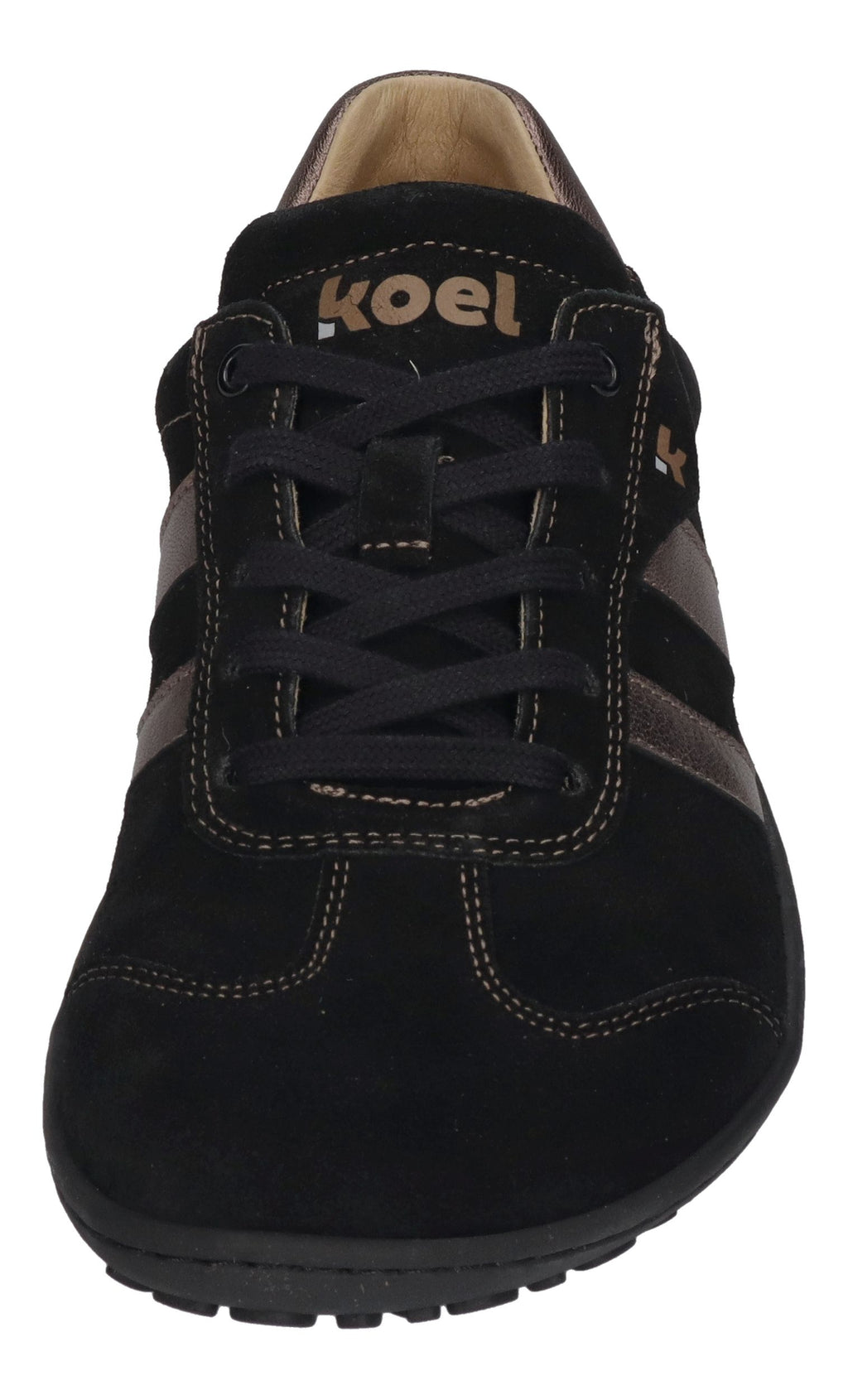 KOEL Damenschuhe Barfuß Sneakers ILA SUEDE - black bronze