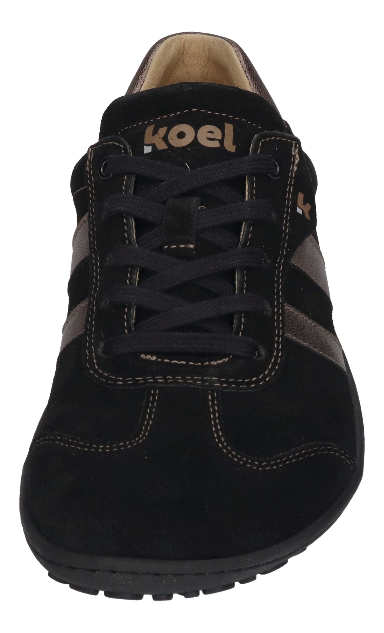 KOEL Damenschuhe Barfuß Sneakers ILA SUEDE - black bronze