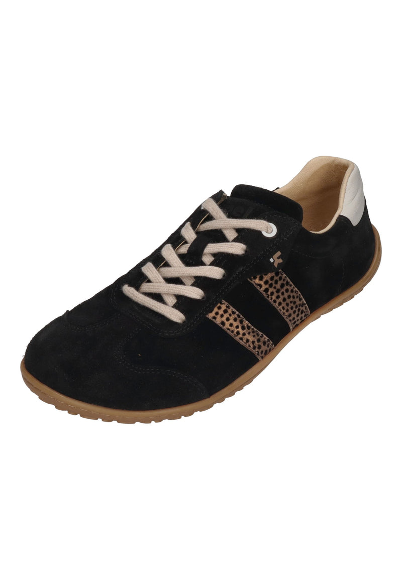 KOEL Damenschuhe Barfuß Sneakers ILA SUEDE black leopardo