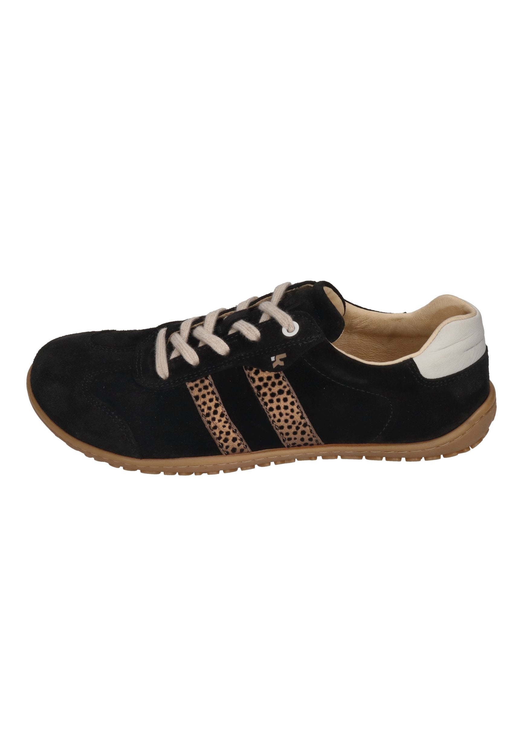 KOEL Damenschuhe Barfuß Sneakers ILA SUEDE black leopardo