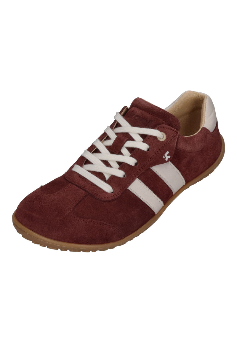 KOEL Damenschuhe Barfuß Sneakers ILA SUEDE bordo off white