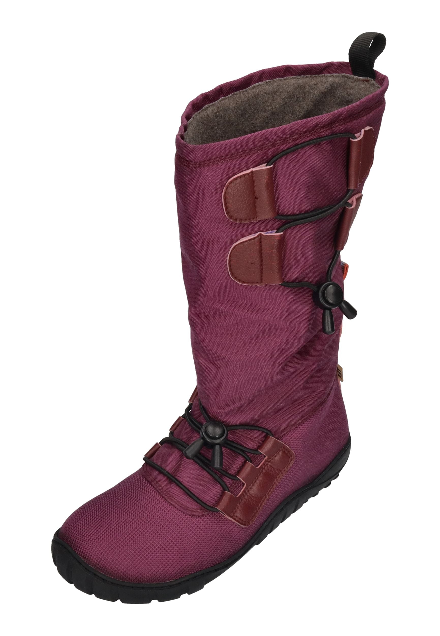KOEL Damenschuhe - Gefütterte Barefoot Stiefel RANA L XL - bordo