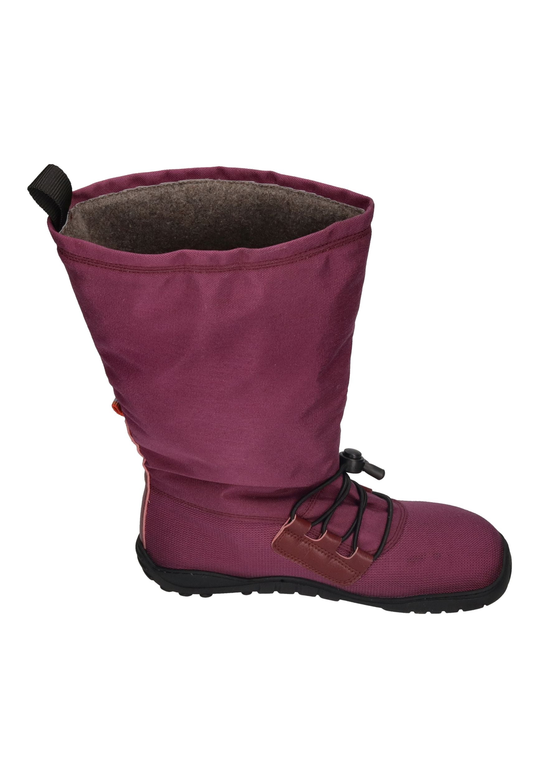 KOEL Damenschuhe - Gefütterte Barefoot Stiefel RANA L XL - bordo