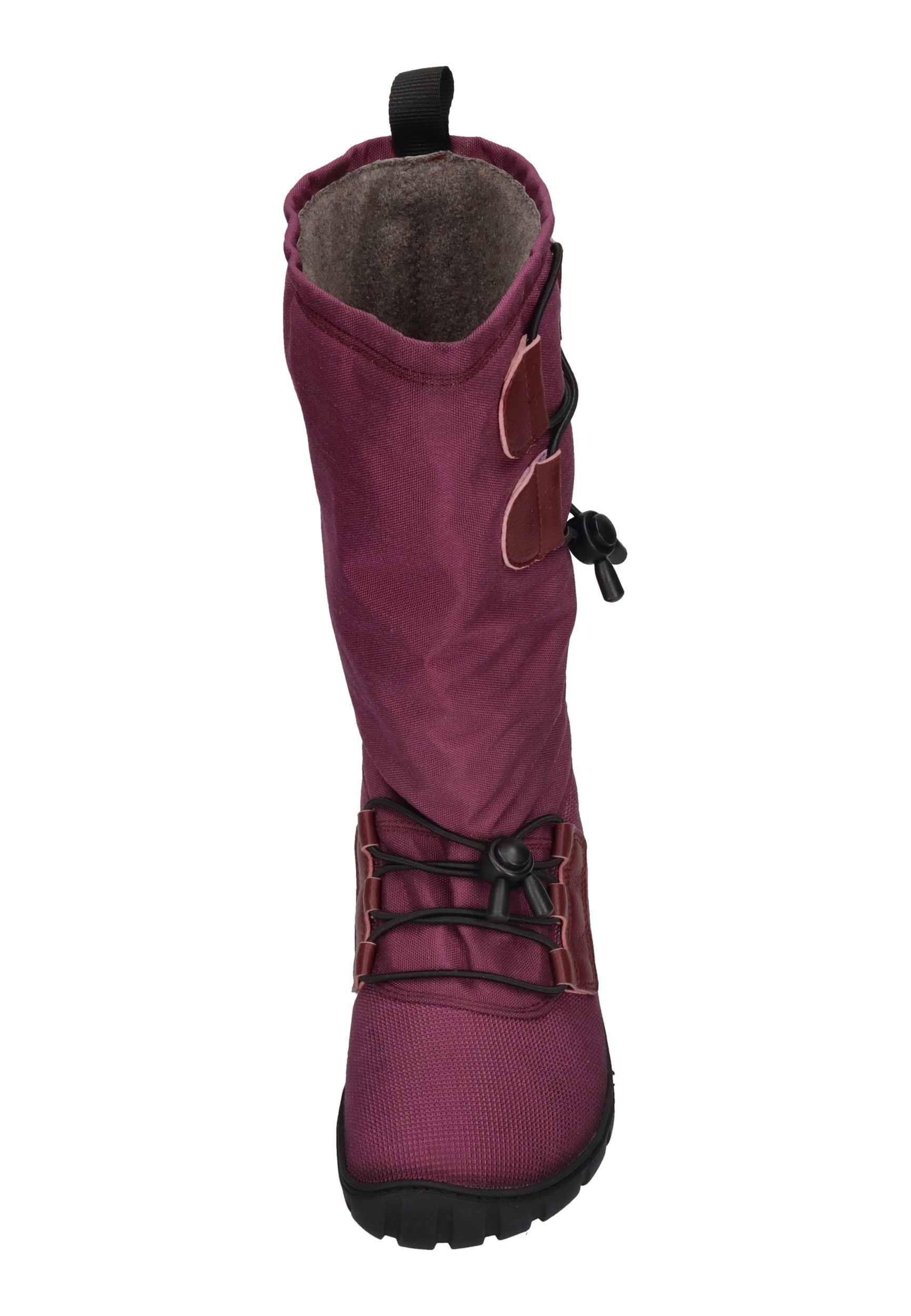 KOEL Damenschuhe - Gefütterte Barefoot Stiefel RANA L XL - bordo