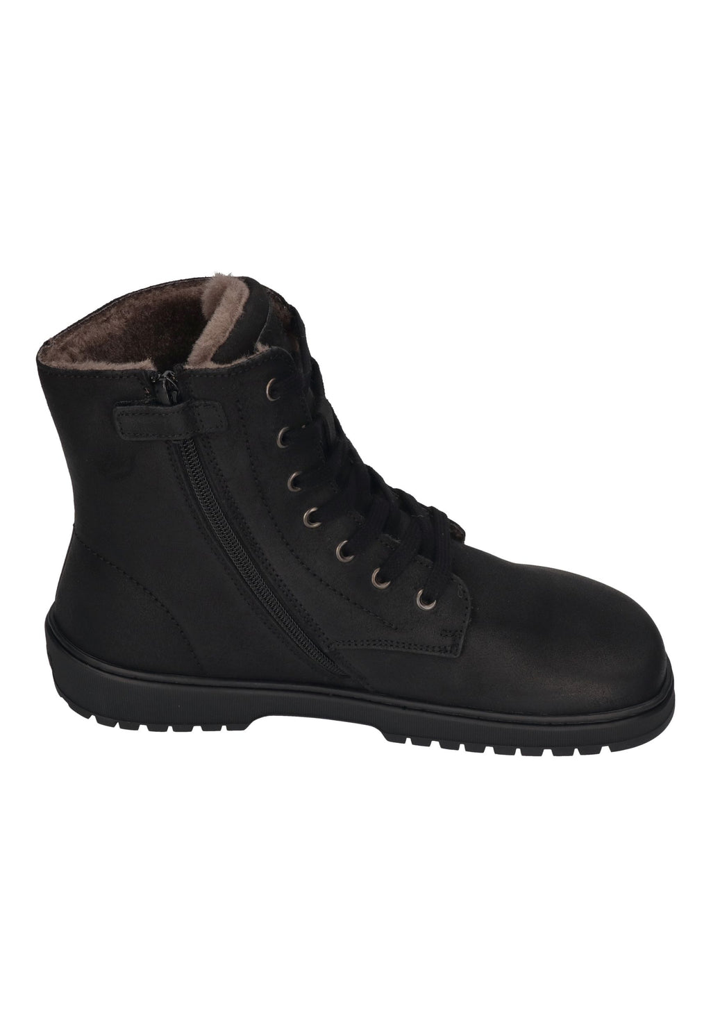 KOEL Damen gefütterte Barefoot Schnürboots GALYON WOOL black