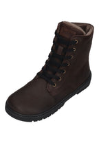 KOEL Damen gefütterte Barefoot Schnürboots GALYON WOOL chocolate