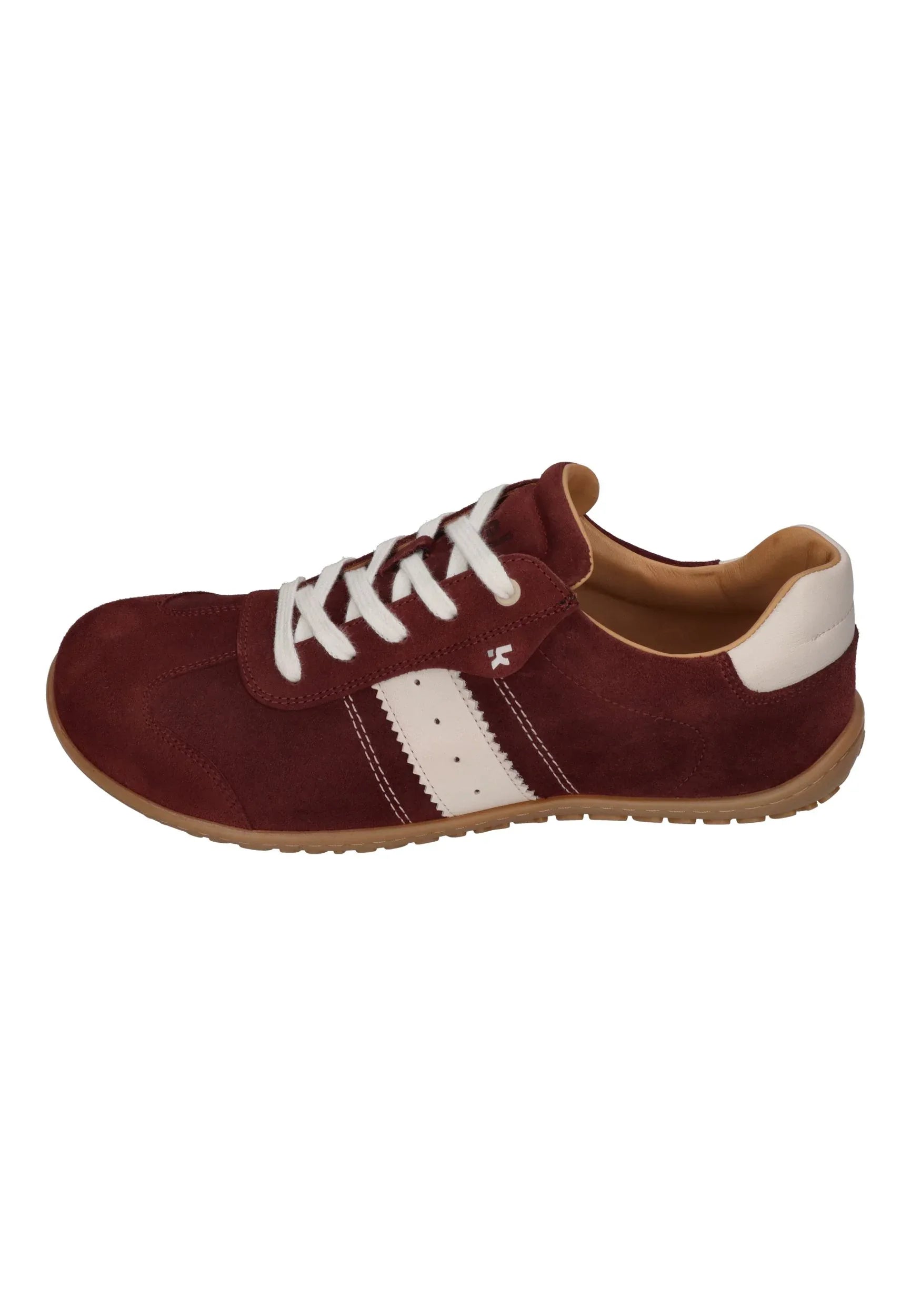 KOEL Herren Barefoot Sneakers ILO SUEDE 3.0 bordo white - Shoedeal