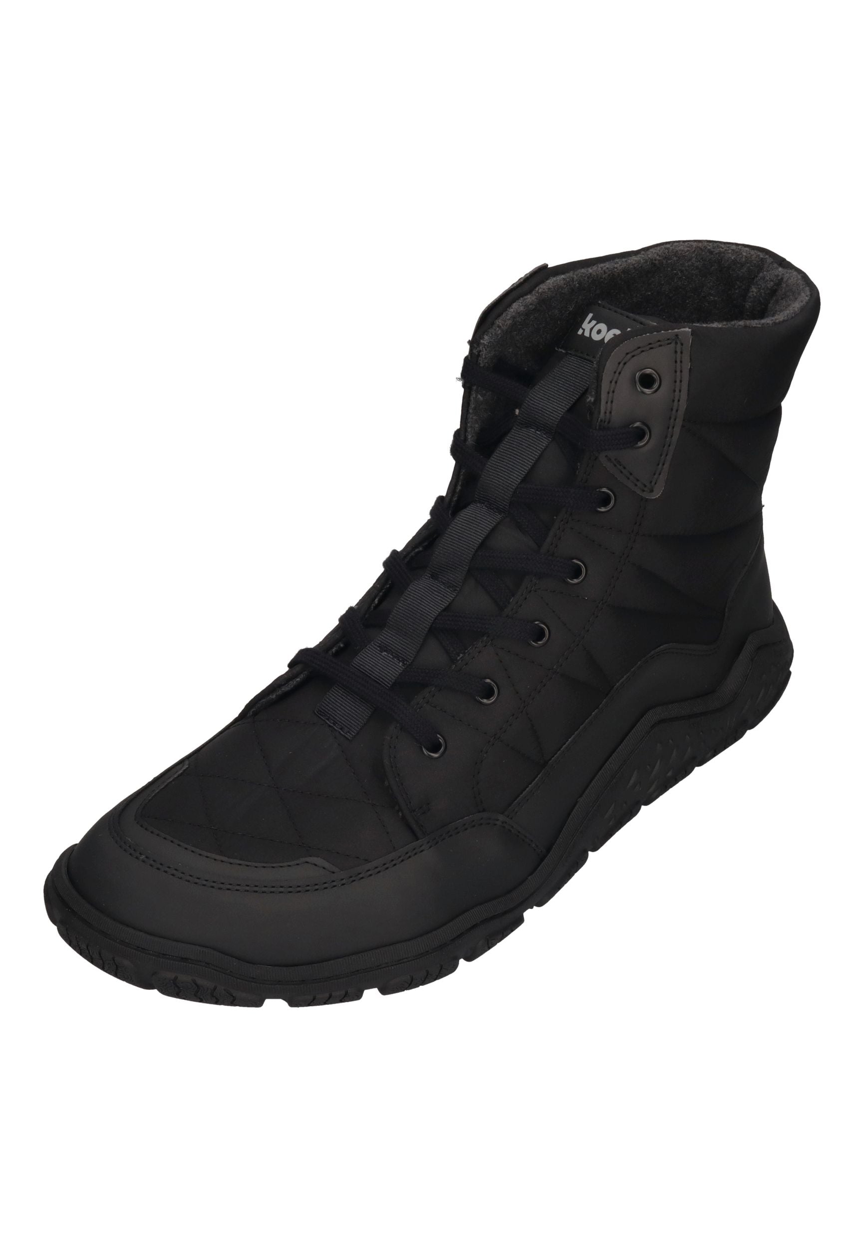 KOEL Herrenschuhe Barefoot Outdoor Boots - RICKI MERINO - black