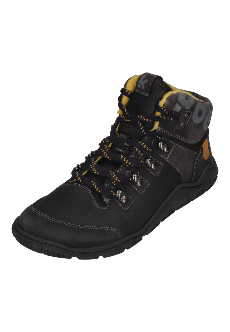 KOEL Herrenschuhe Barefoot Outdoor Boots - ROBO MERINO - black