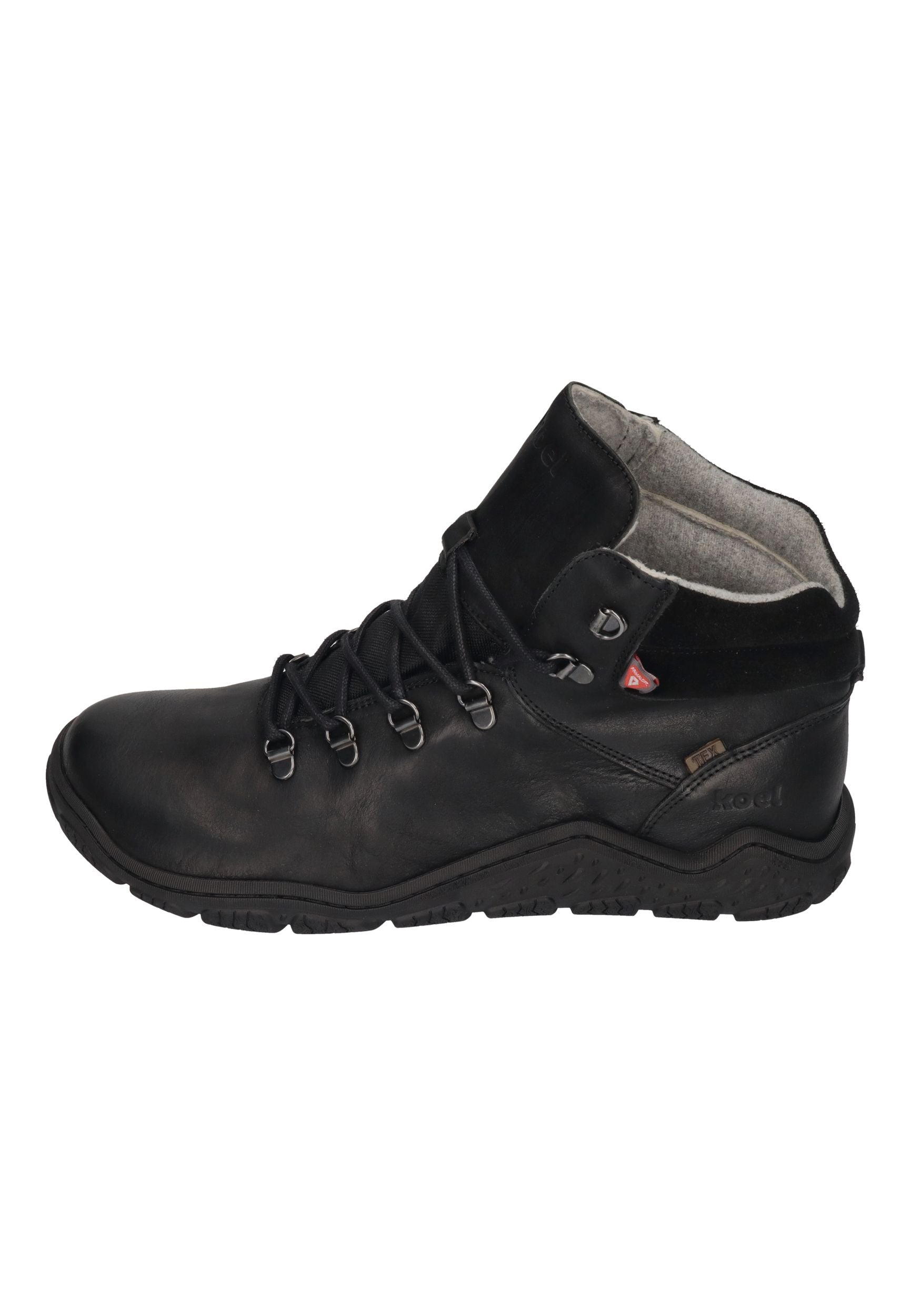 KOEL Herrenschuhe Barefoot Trekking Boots - RIKO MERINO - black