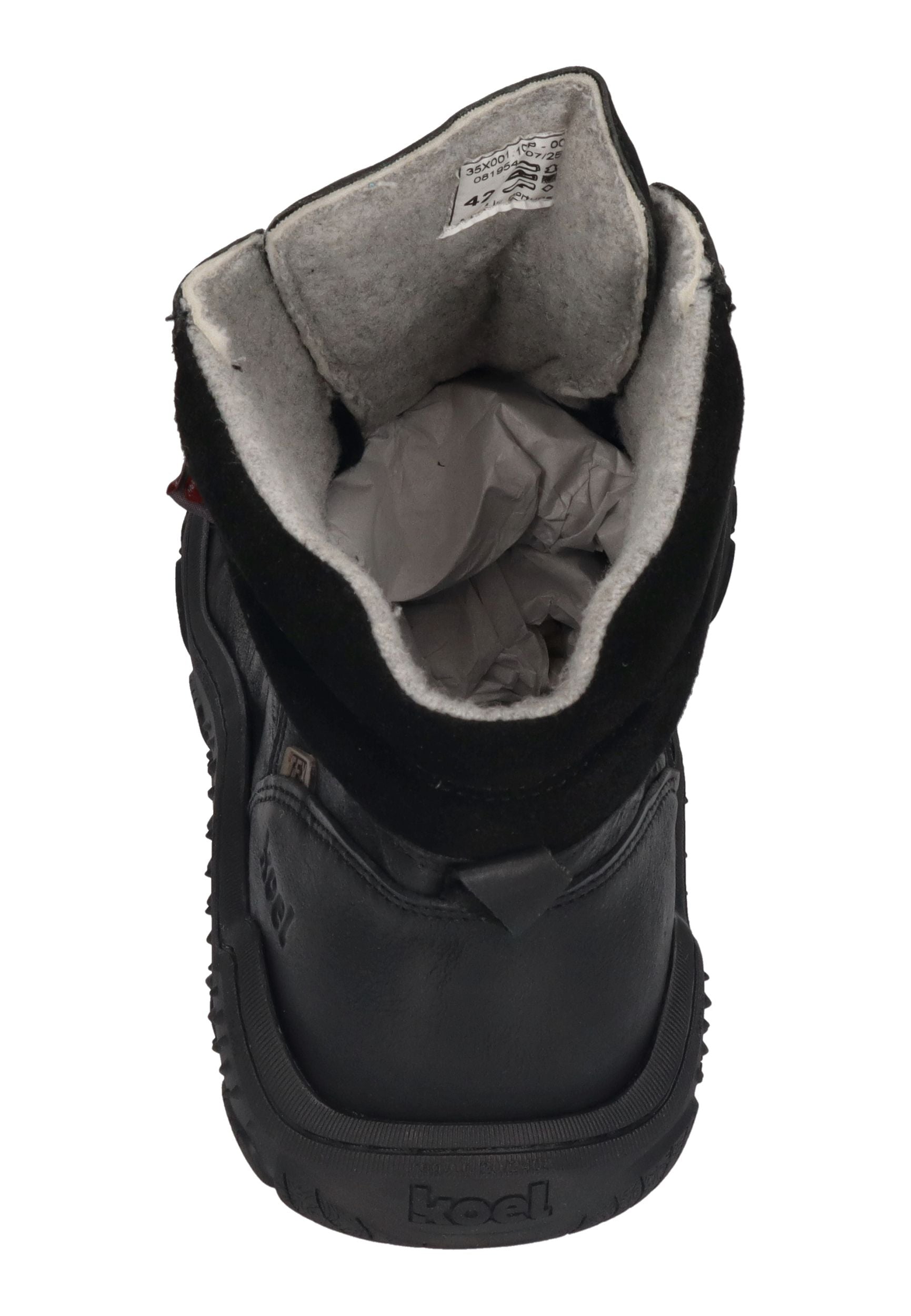 KOEL Herrenschuhe Barefoot Trekking Boots - RIKO MERINO - black