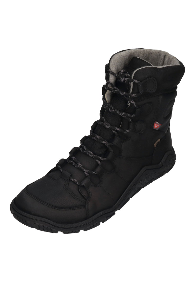 KOEL Herrenschuhe Barefoot Trekking Boots - RISO MERINO - black